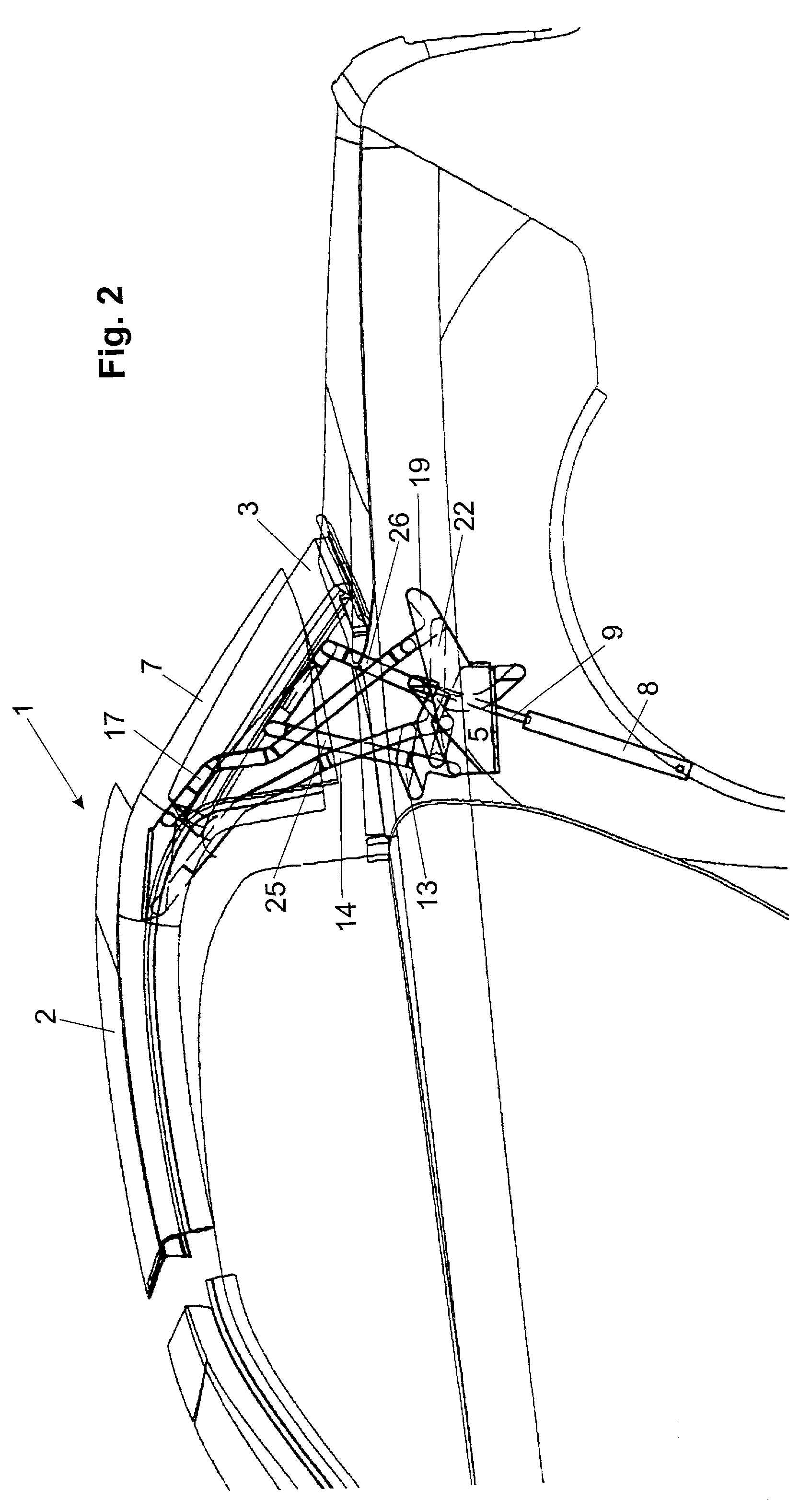 Roof construction for a motor vehicle having a removable roof