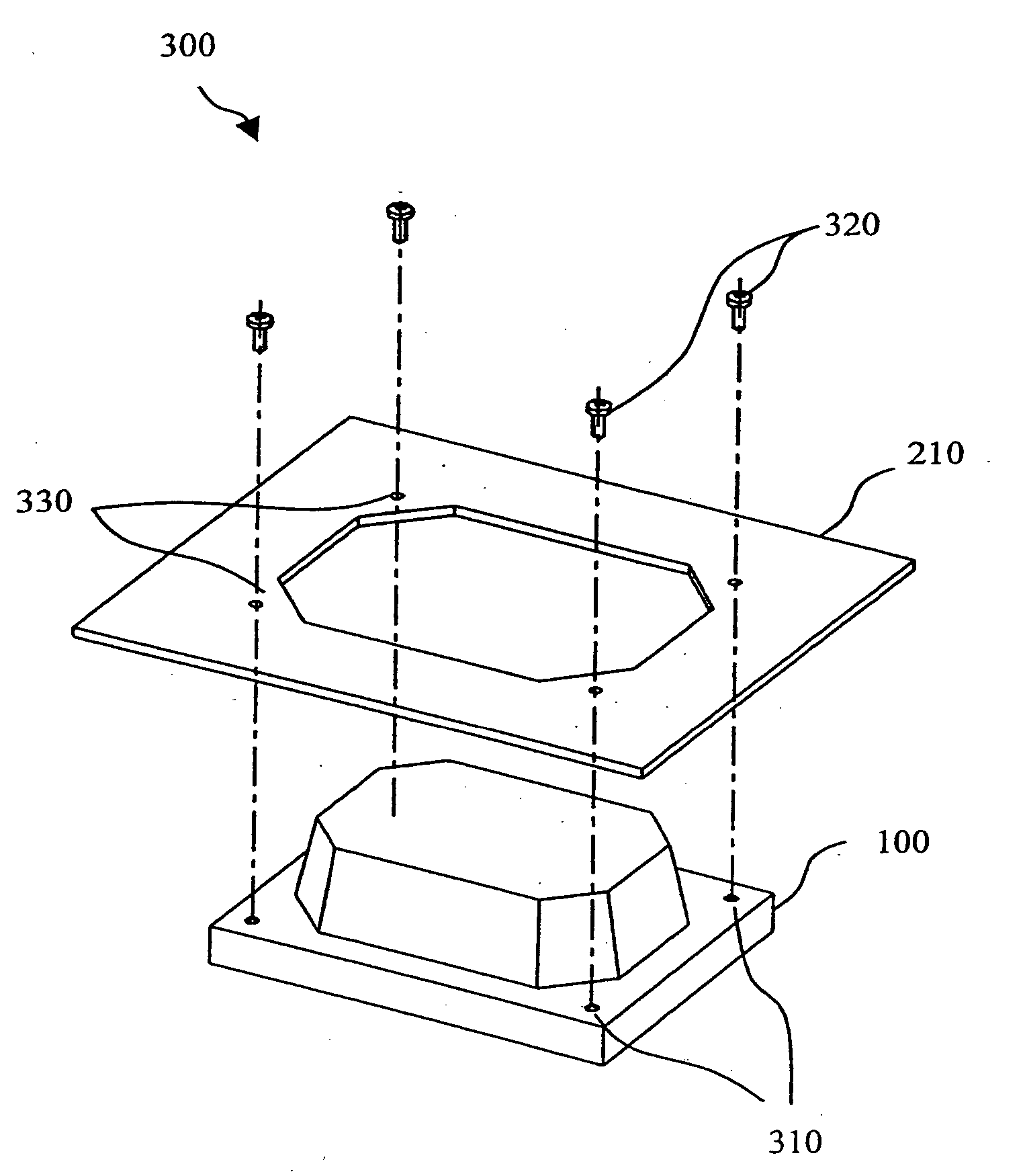 Display element and mechanical mounting interface used therein