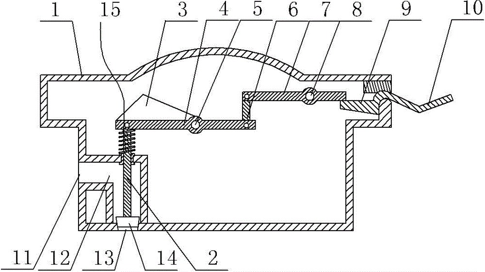 An opening/closing mechanism of a vacuum flask lid