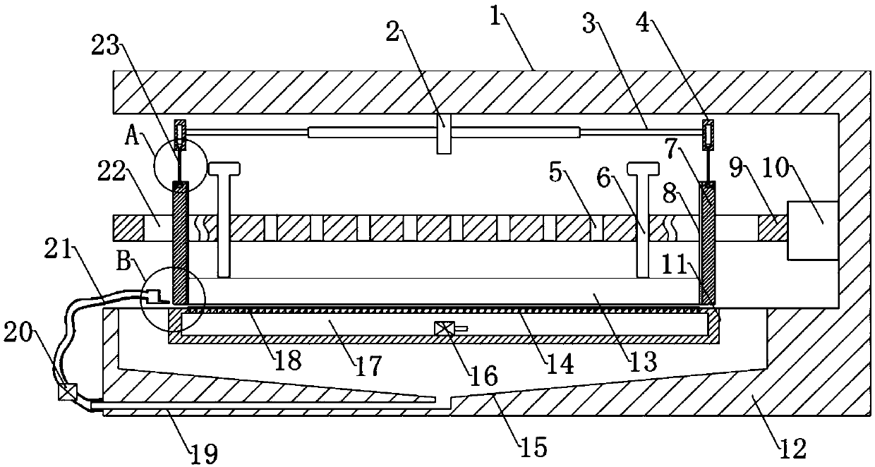 Automatic uniform coating device of fireproof door