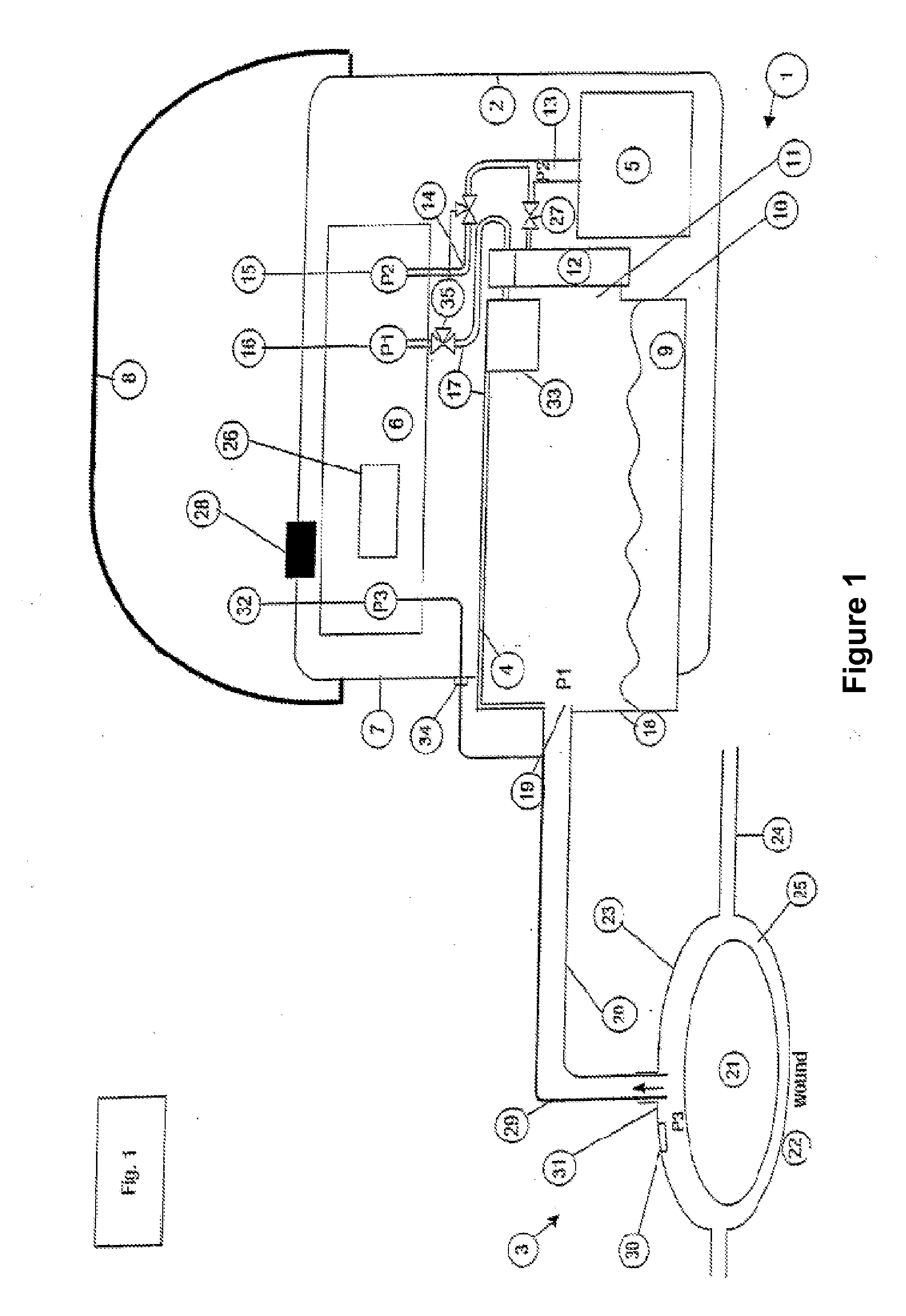 Tube Connector for a Vacuum Therapy Device