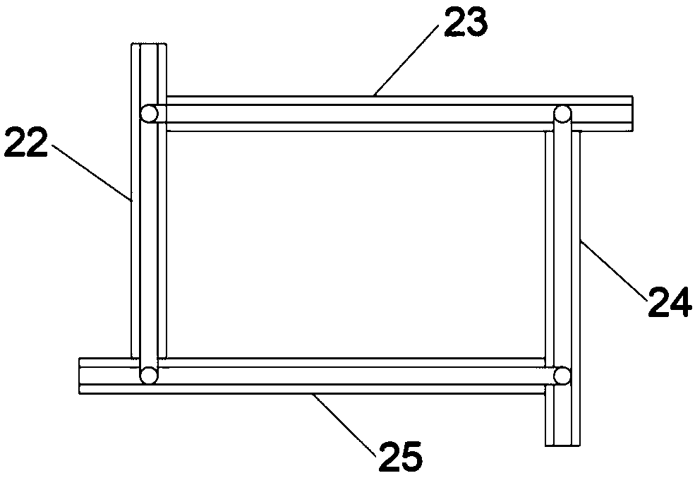 Bursting test device for coated fabric membrane material added with prestressing force