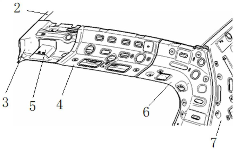 A rear cross member structure, body frame assembly and automobile