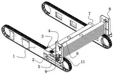 Automatic discharging mechanism for furniture board processing