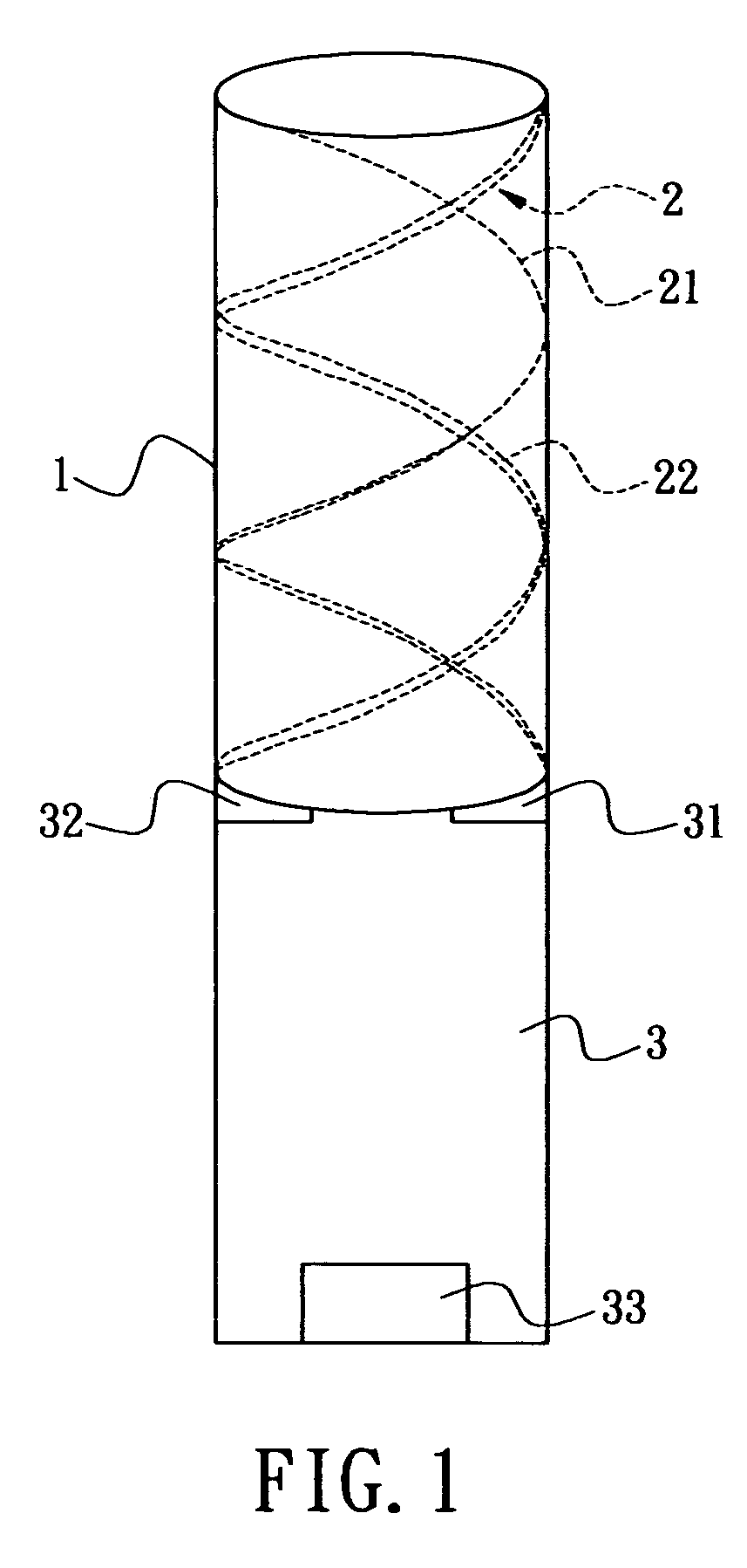 Circular-polarization dipole helical antenna