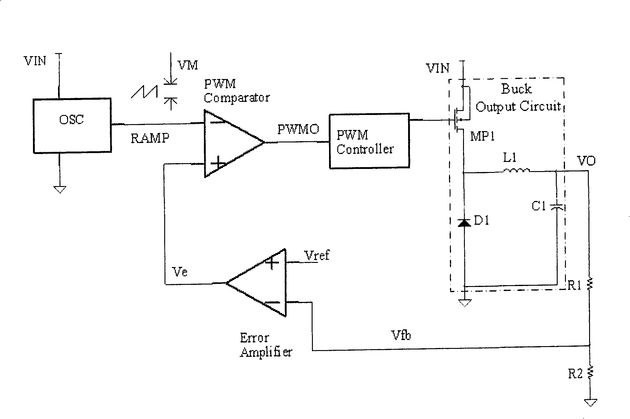 Modified oscillator and decompression power converter