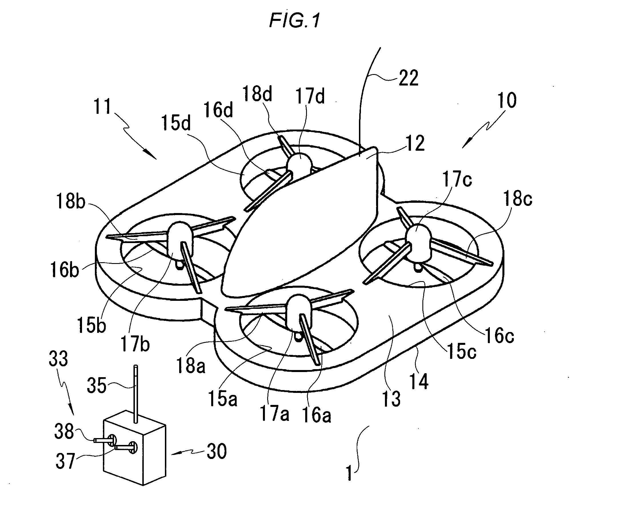 Radio control flying toy