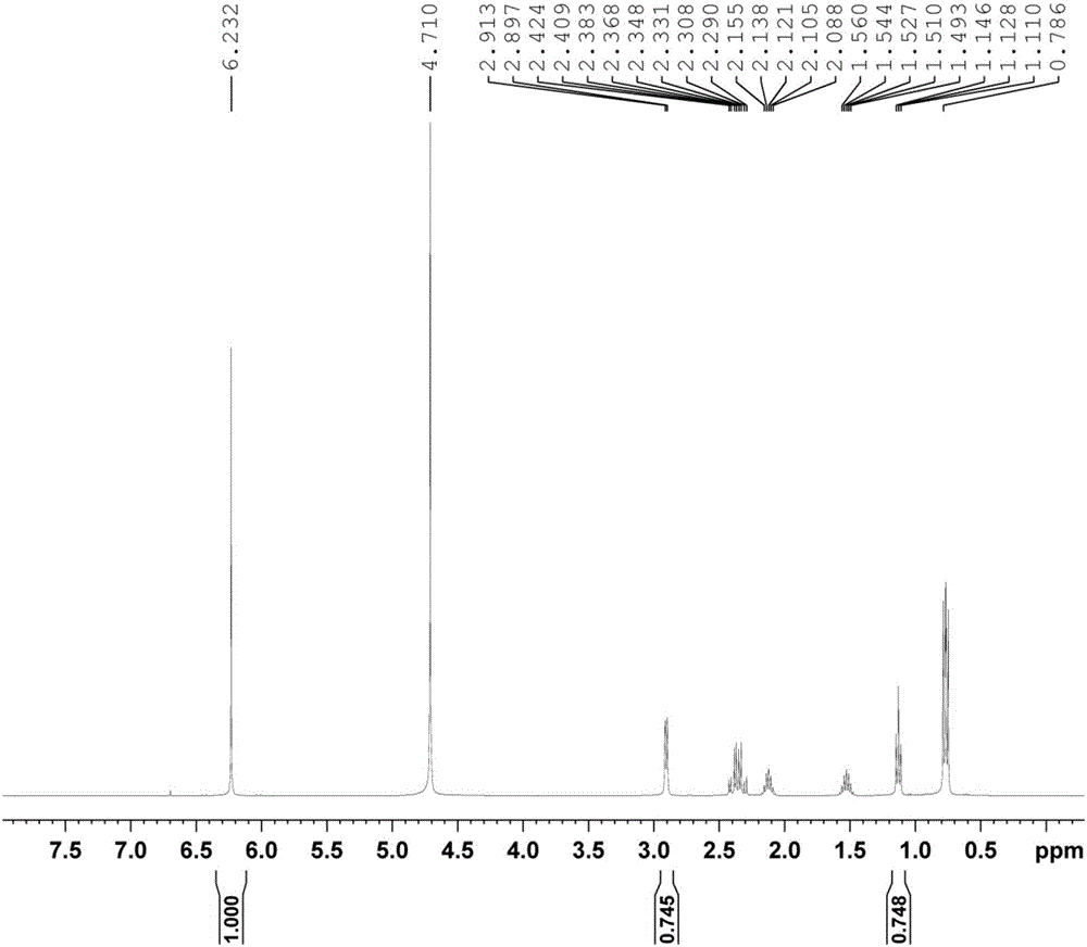 Method for rapidly measuring purity of pregabalin bulk drug based on H-nuclear magnetic resonance (HNMR)