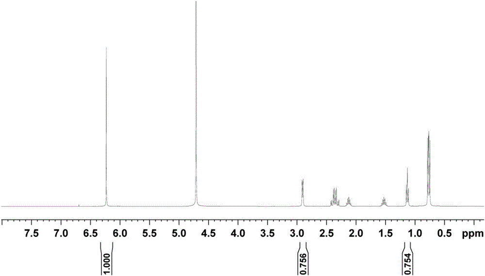 Method for rapidly measuring purity of pregabalin bulk drug based on H-nuclear magnetic resonance (HNMR)