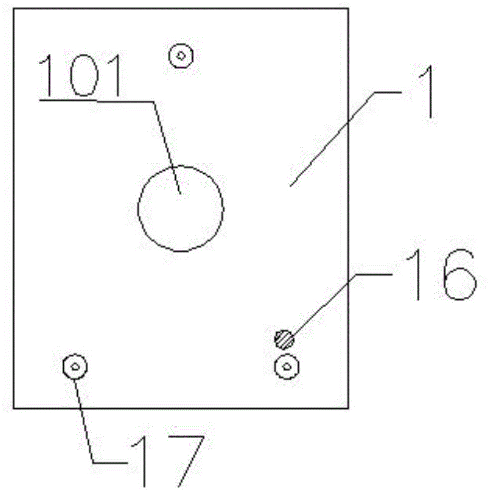 Middle and small span bridge deflection measuring device