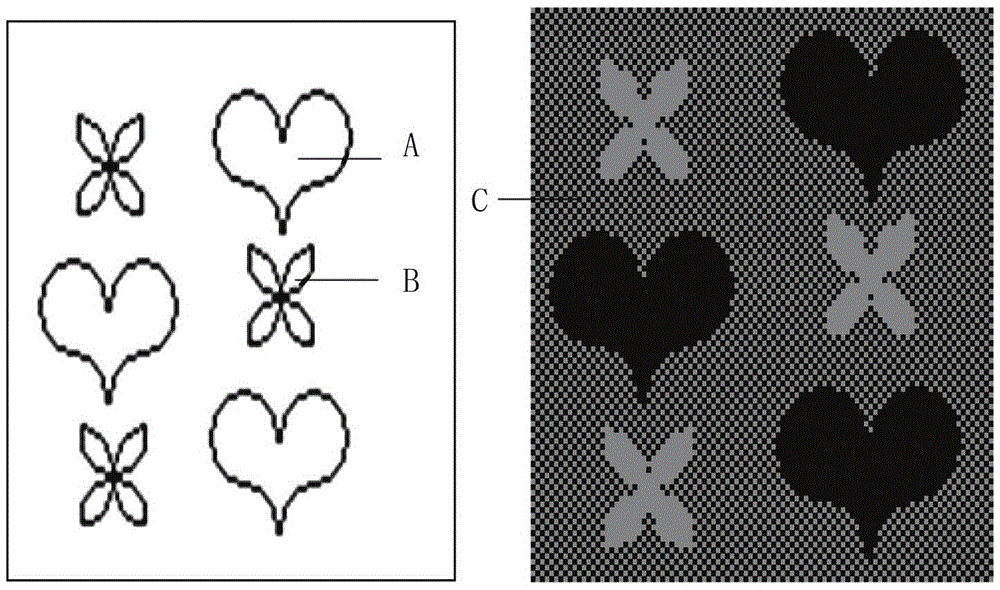 Design method and product of double-sided bidirectional jacquard fabric