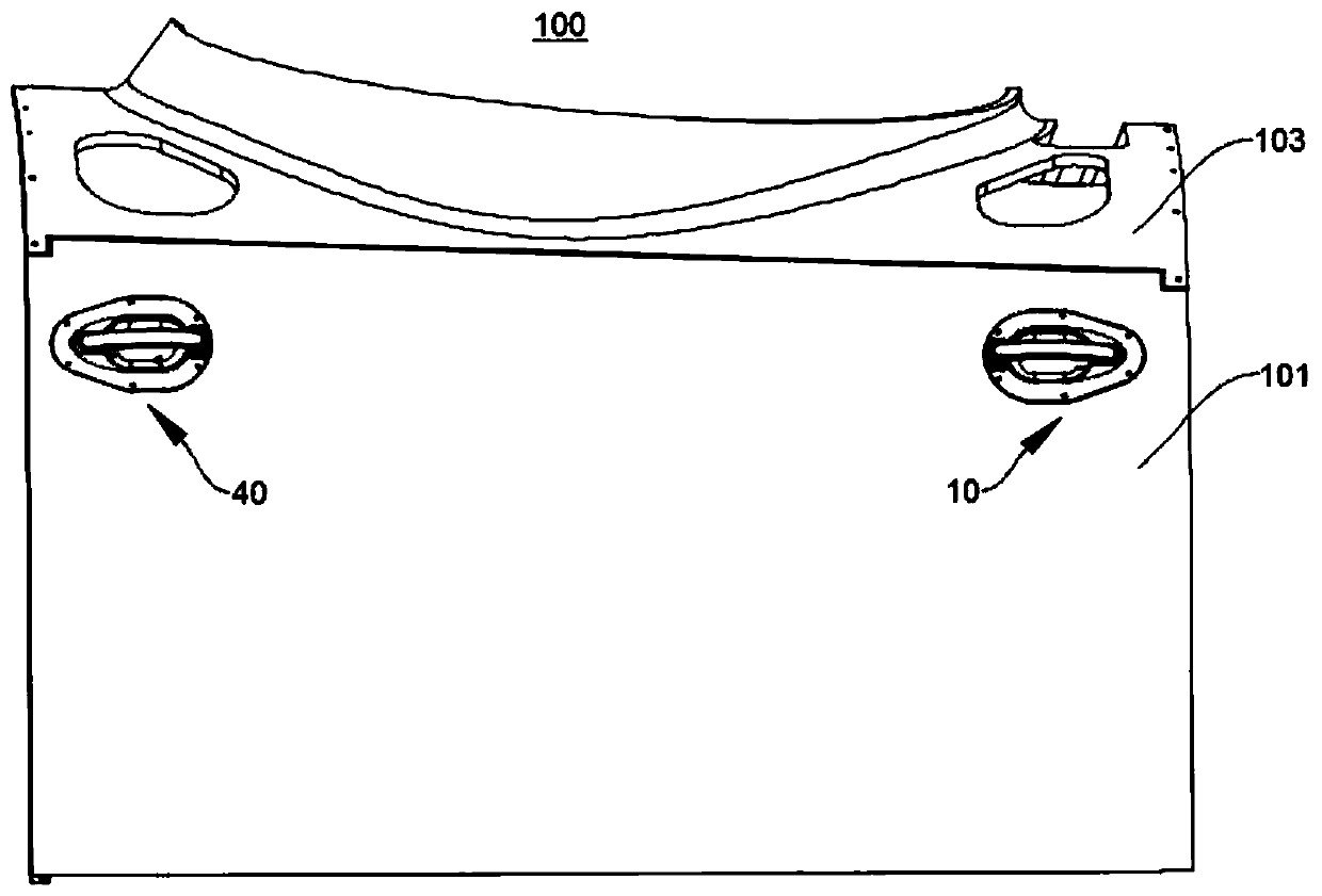 Double-handle lock structure and fairing