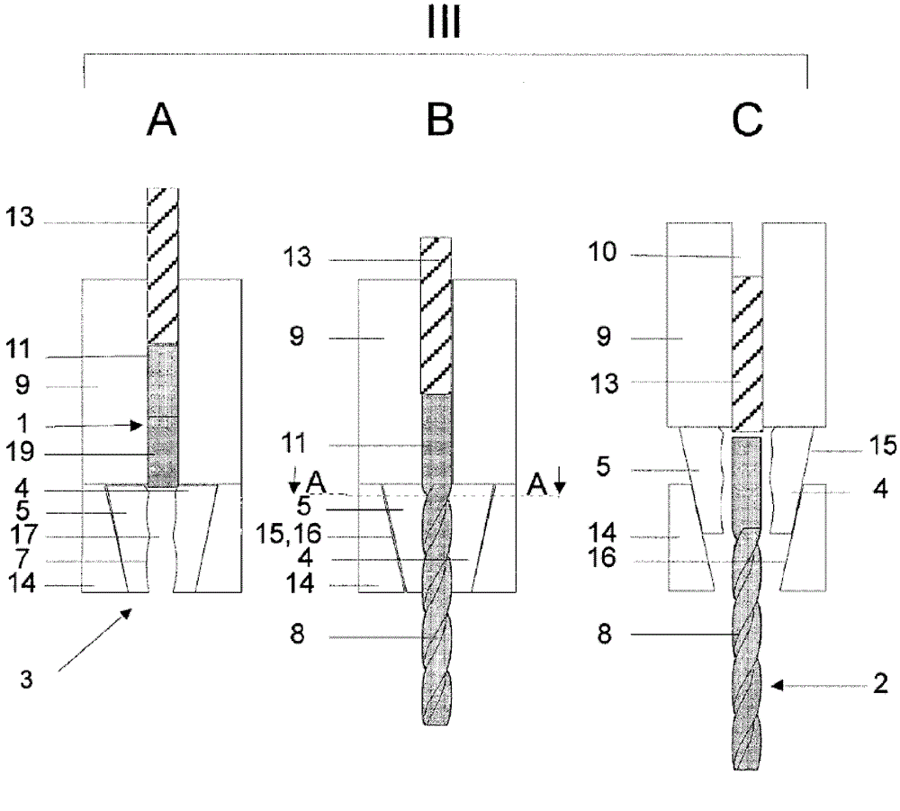 Method and device for producing elongated metal components having helical grooves, especially twist drills or endless screws