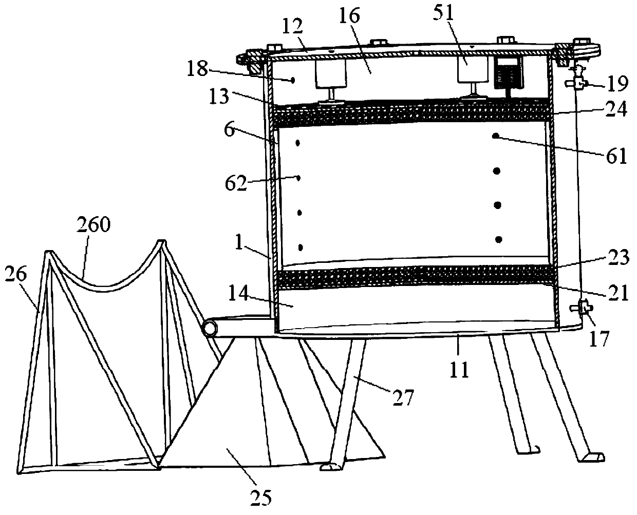 Multi-working-condition earth pressure balance shield muck workability test simulation test system