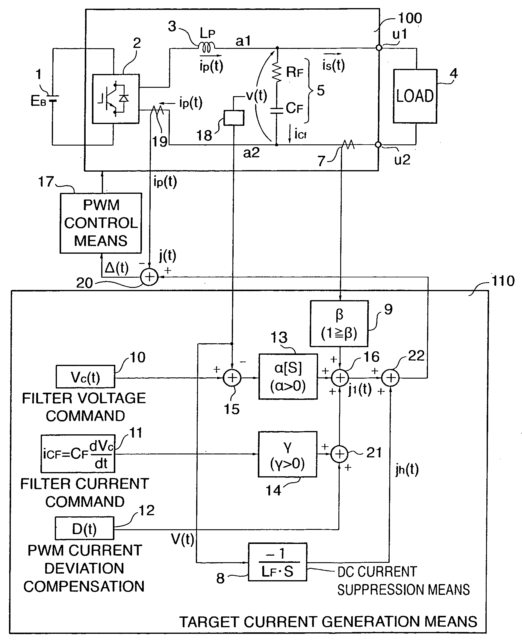 Single-phase power conversion device and three-phase power conversion device