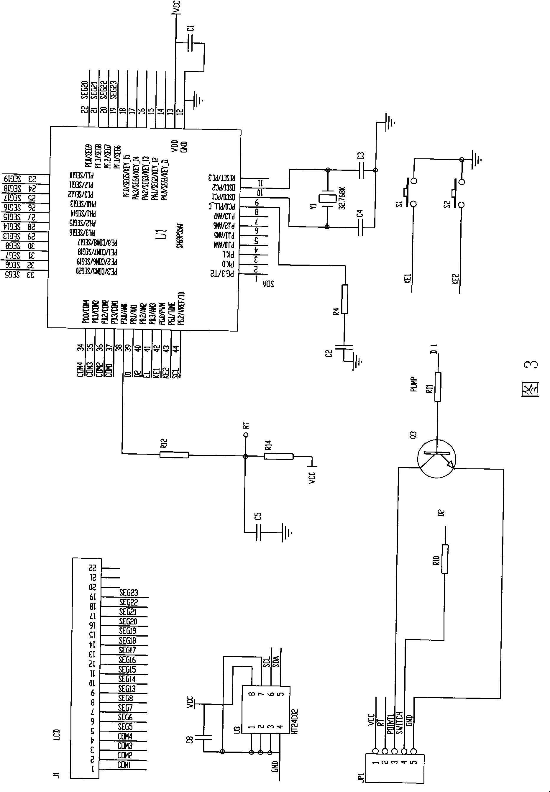 Intelligent temperature-controlling water supply system of water pump