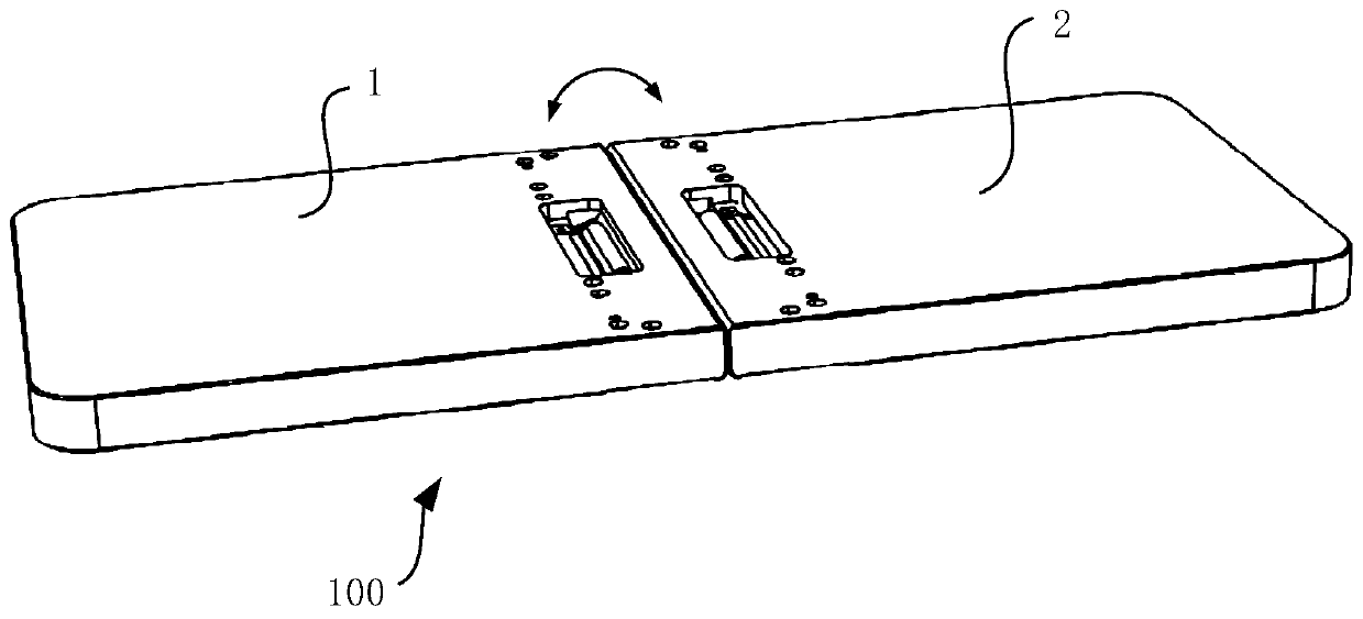 Folding screen device