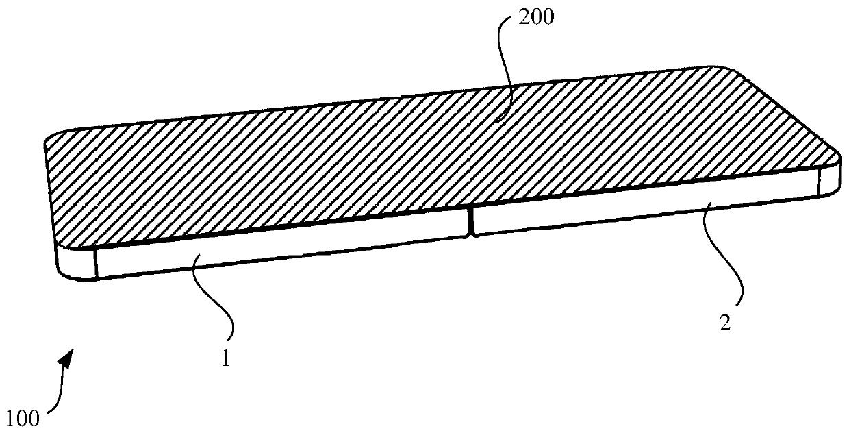 Folding screen device