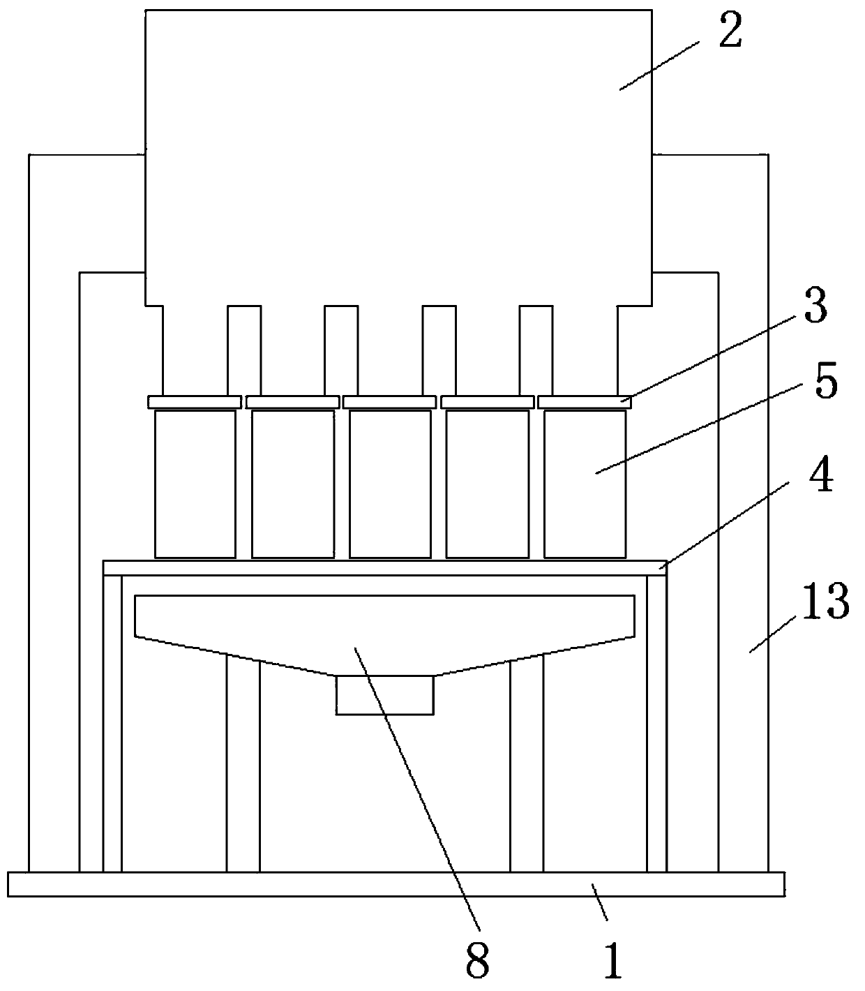 Feeding device for alkyd resin ship paint production