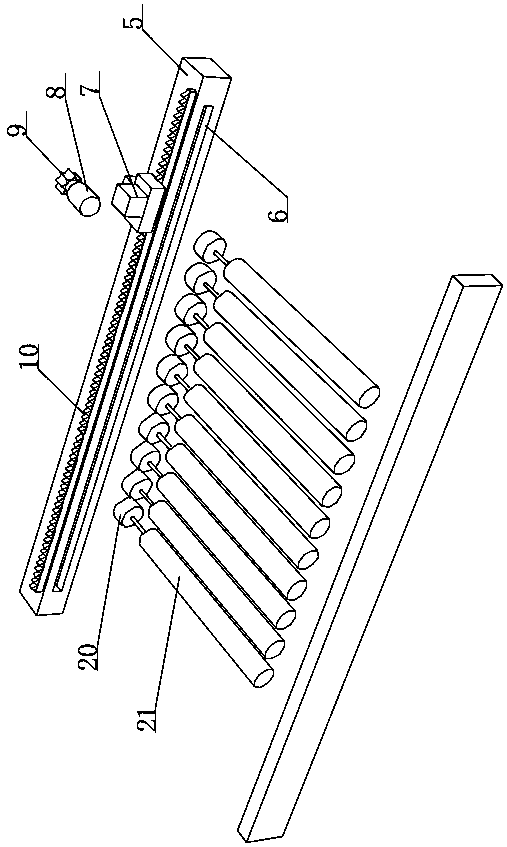 Material cutting device for construction site construction