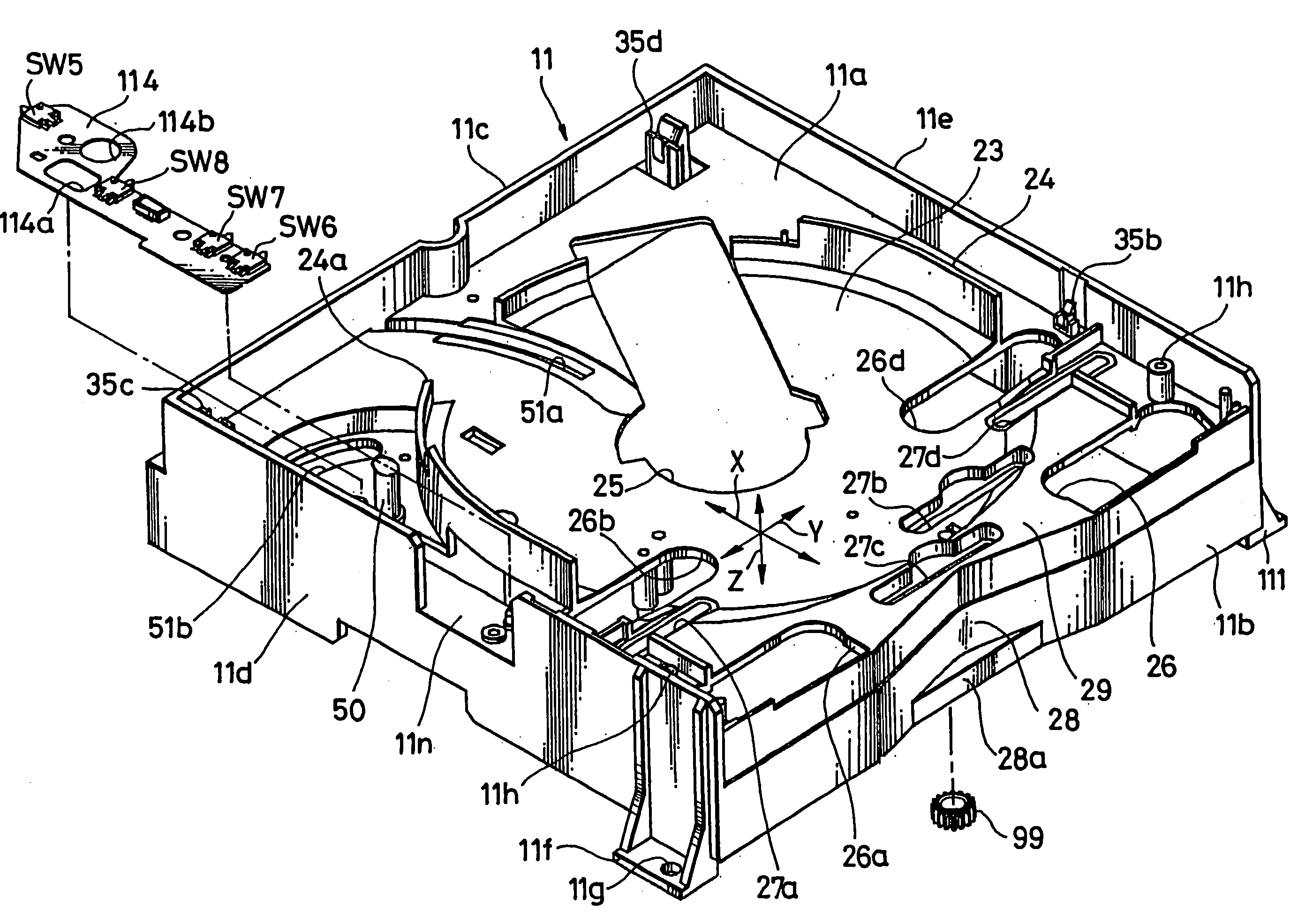 Disk recording and/or reproducing apparatus