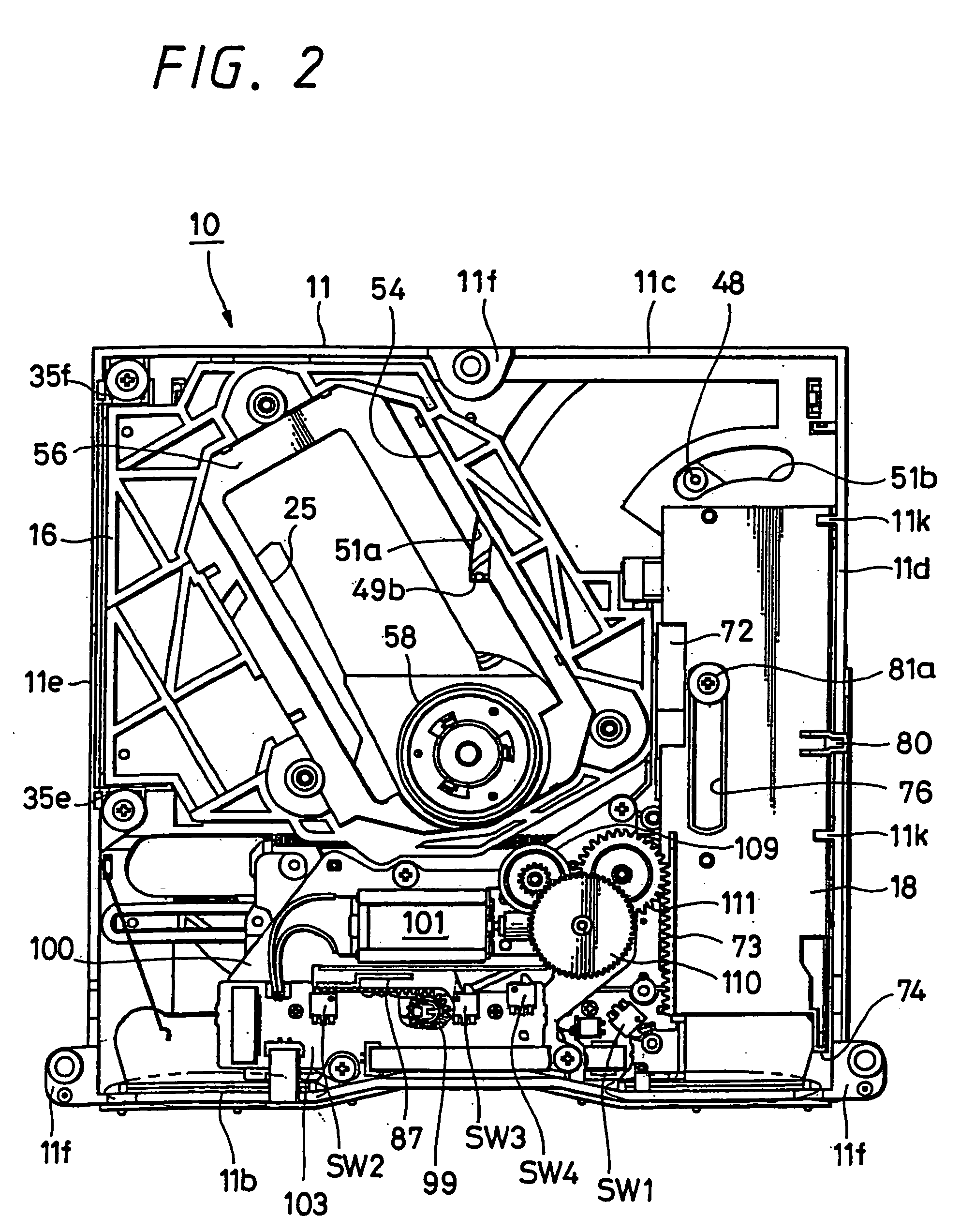 Disk recording and/or reproducing apparatus