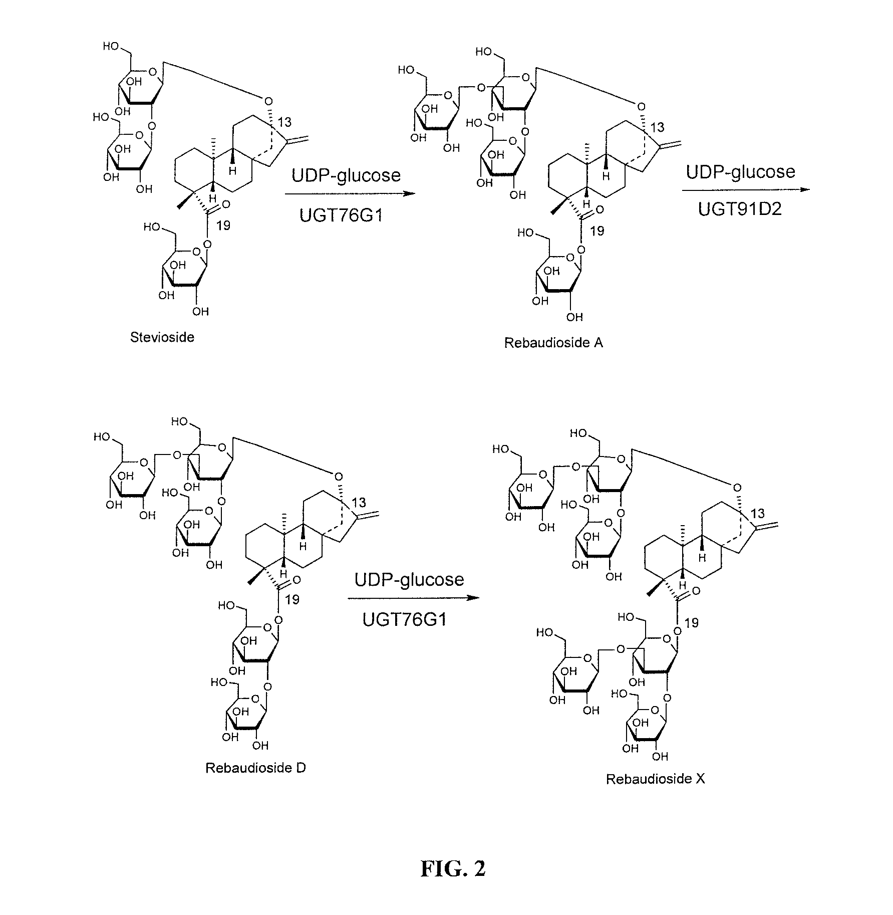 High-purity steviol glycosides