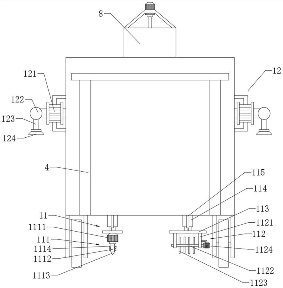 Fertilizing device for landscape garden seedlings and operation method thereof