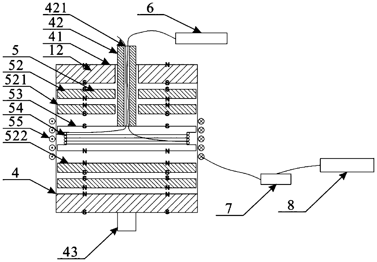 Magnetic suspension active suspension device capable of recycling vibrating energy