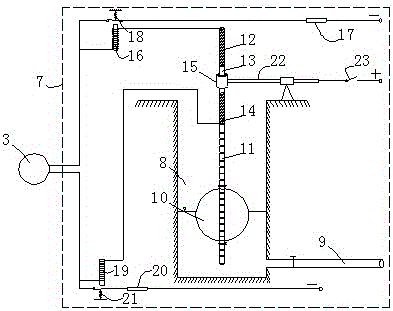 Automatic telescopic water control spur dike