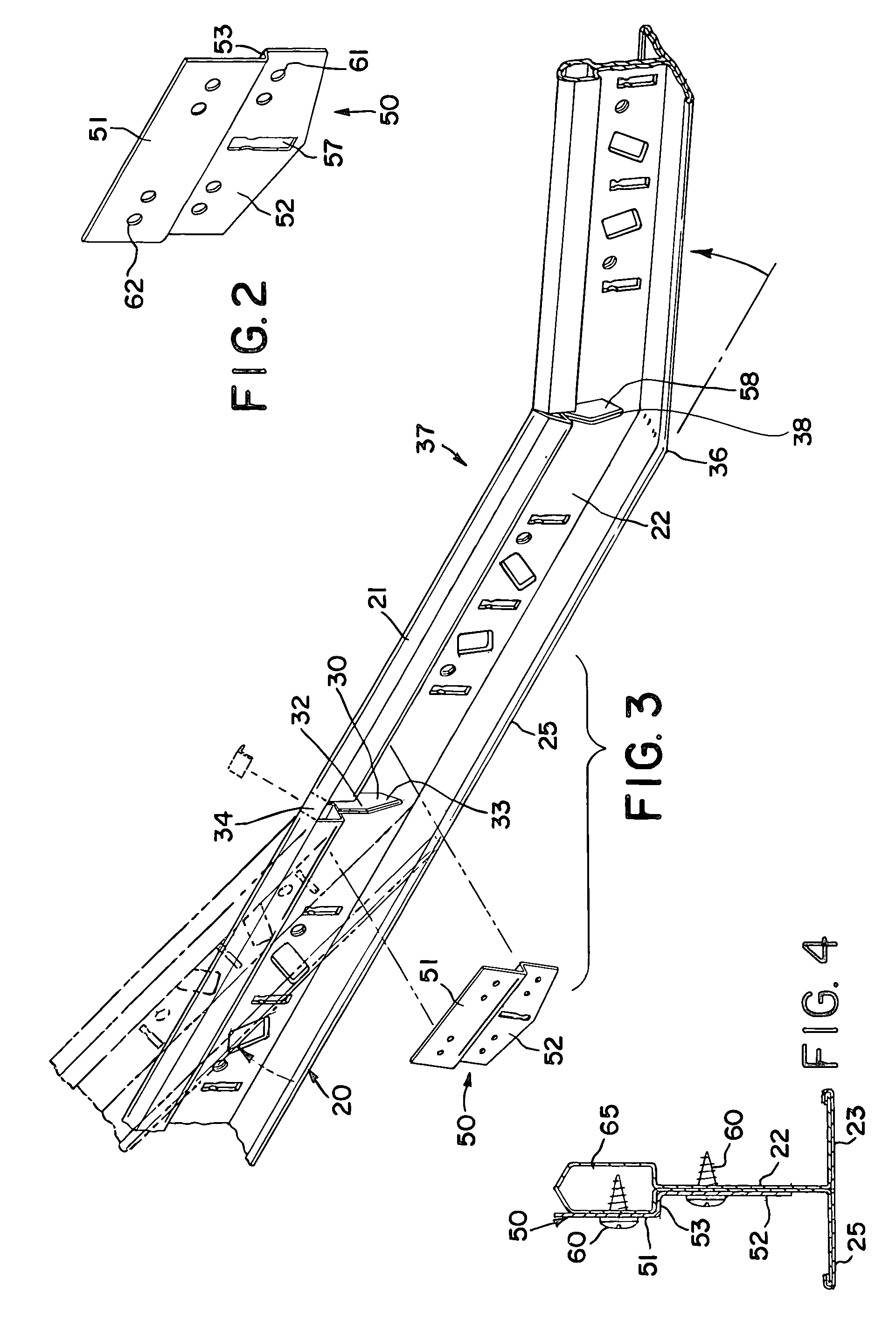 Splice plate for faceted radius grid