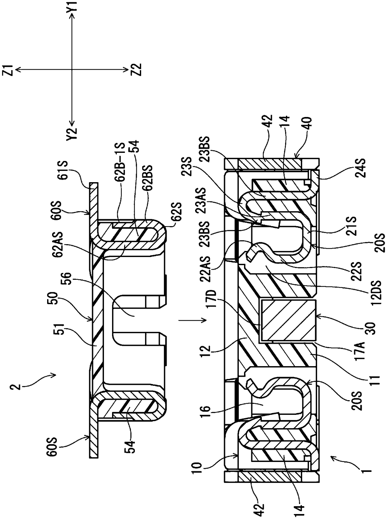 Electric connector for circuit board