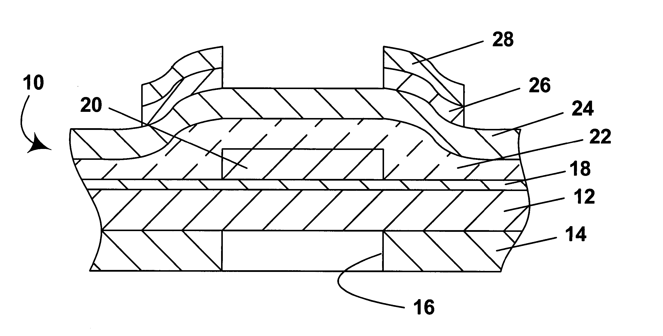 Process for fabricating thin film transistors