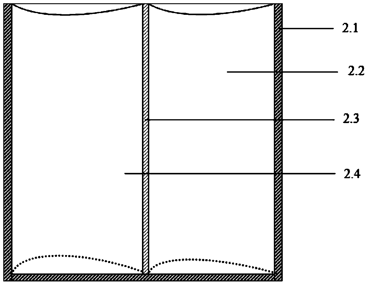 Unstretched polyethylene film with strong and weak heat sealability