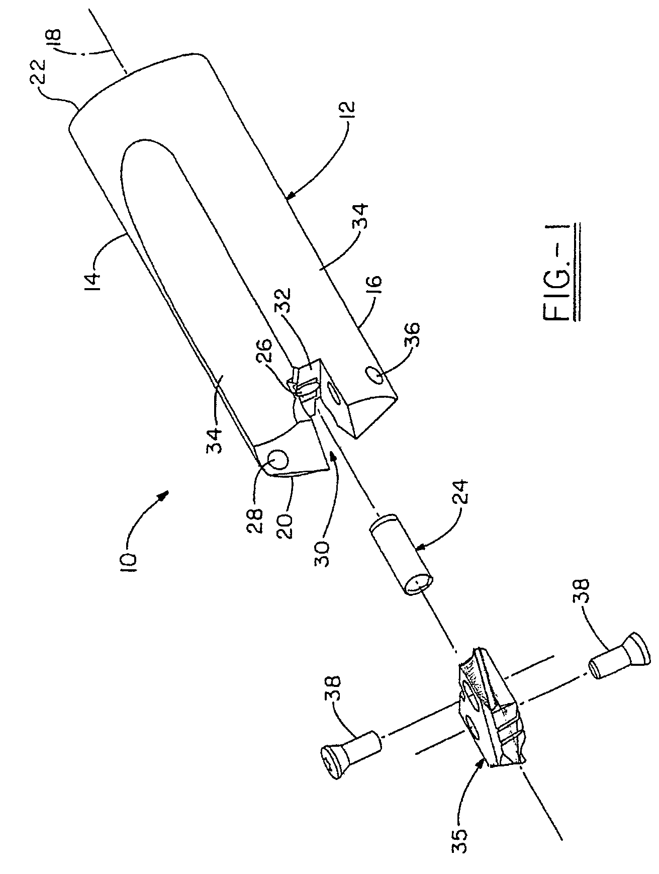 Spade drill insert having curved cutting edges