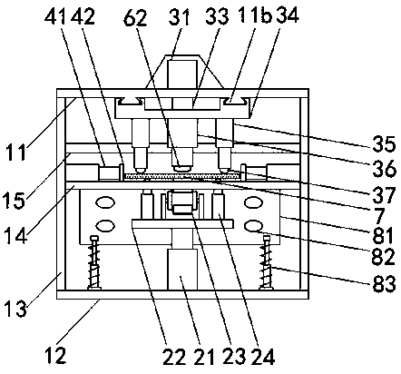 Reliability detection device for metal welding part capable of collecting blanking material and its application method