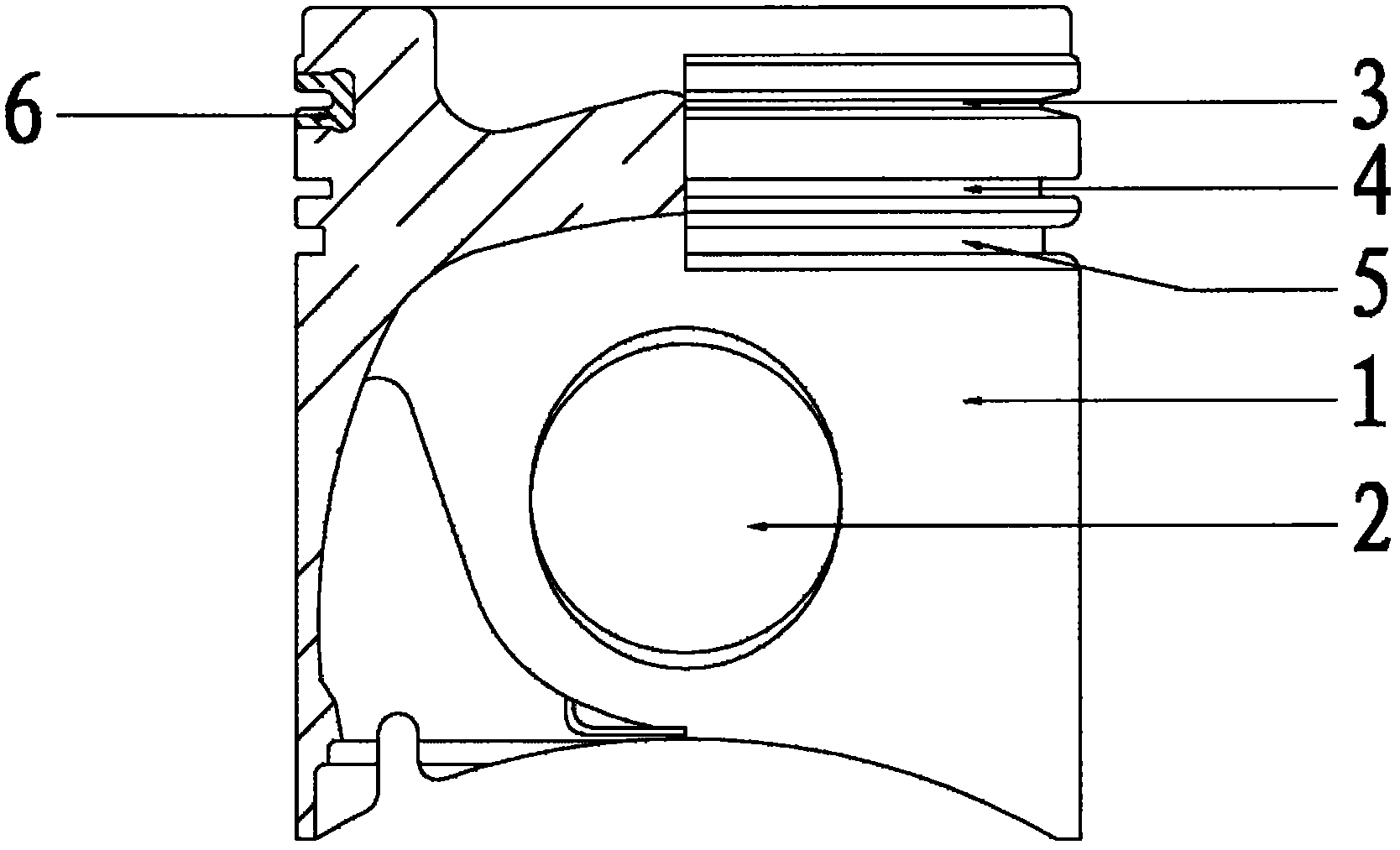 A wear-resistant ring piston