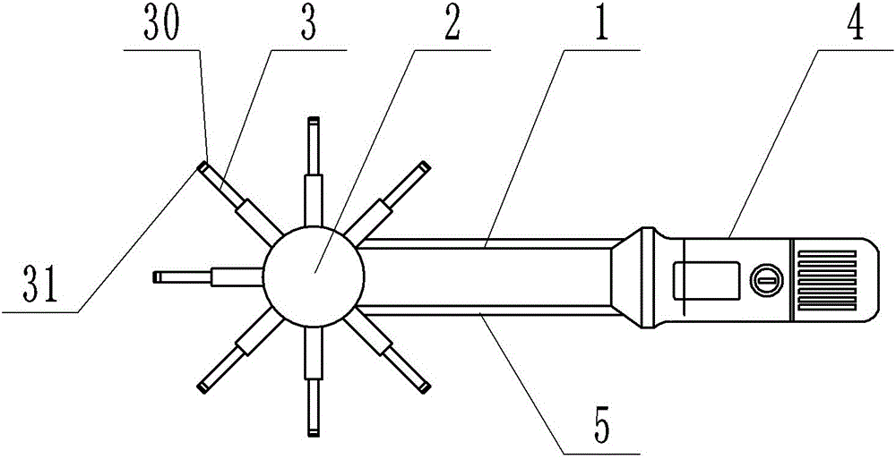 Glass mold cavity polishing device