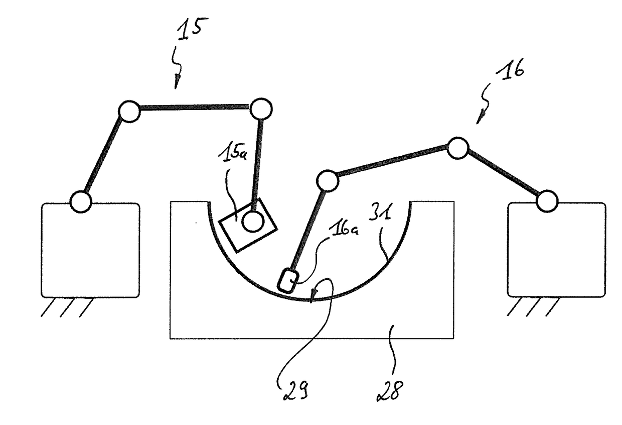 Method for integrating a backing-structure assembly in a structure of an aircraft or spacecraft