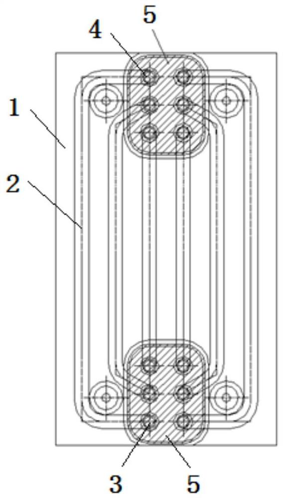 Cooling wall structure of blast furnace