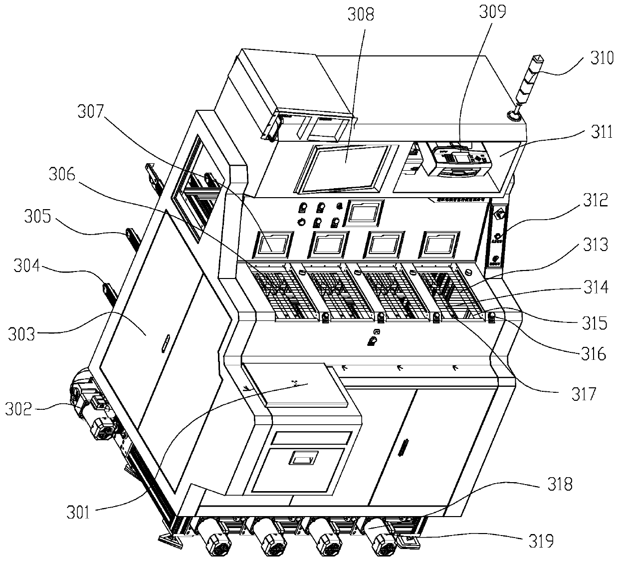 Multi-layer upper and lower medicine box switching device