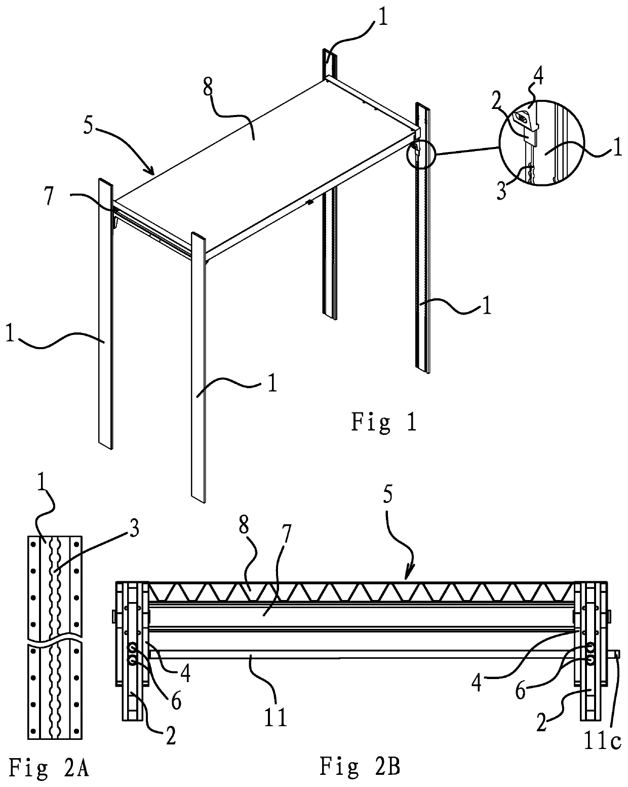 A Carriage Decking Device