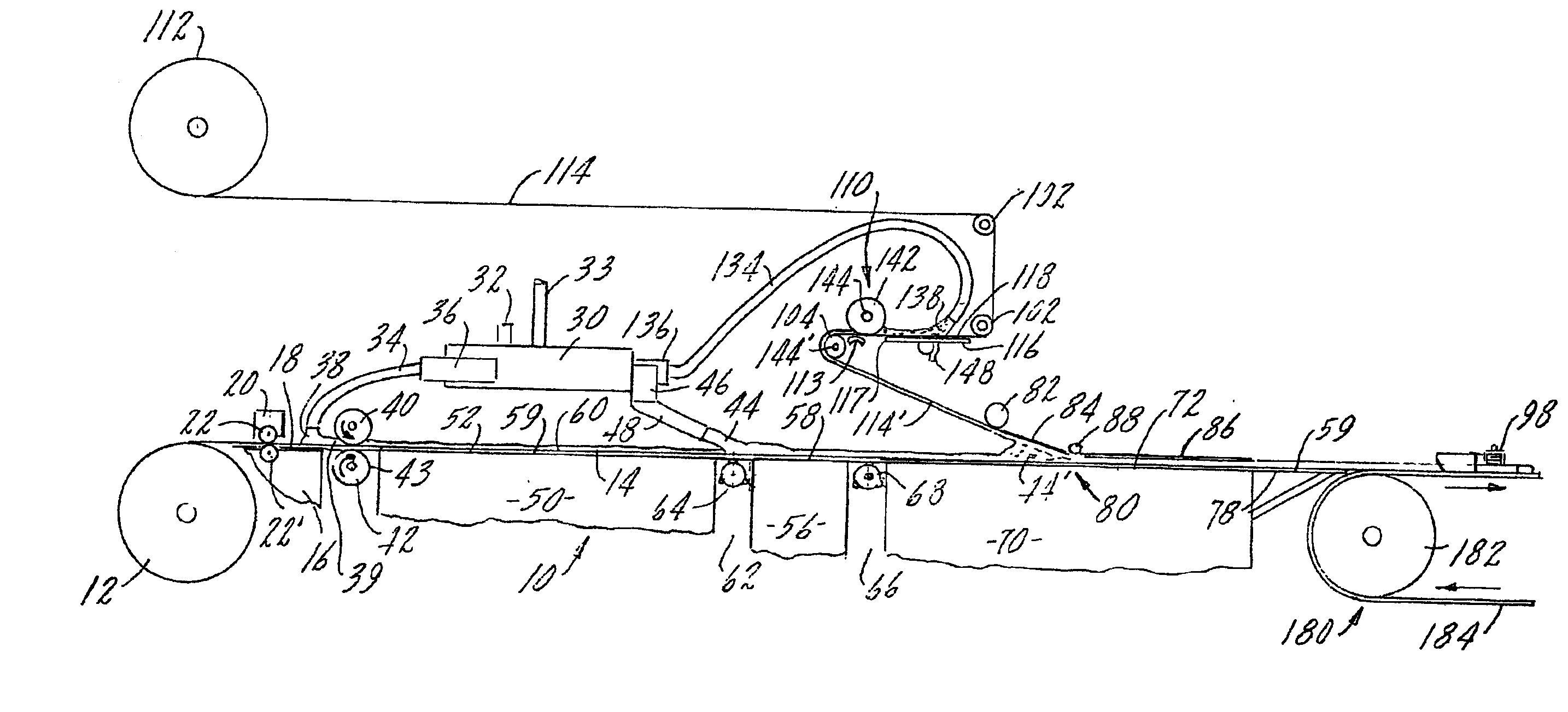 Method of manufacture of glass reinforced gypsum board and apparatus therefor