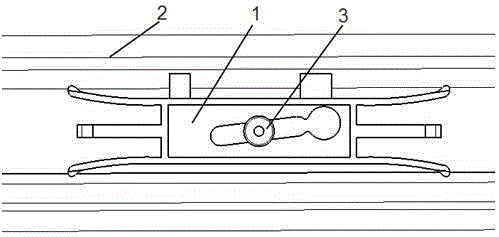 Top cover decoration strip installation buckle