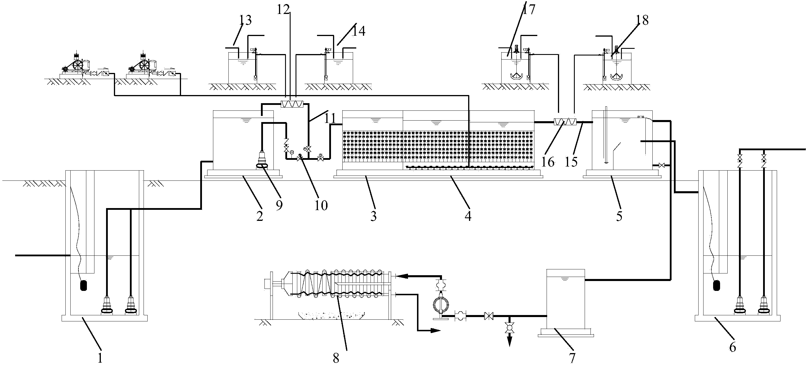 Textile waste water treatment system