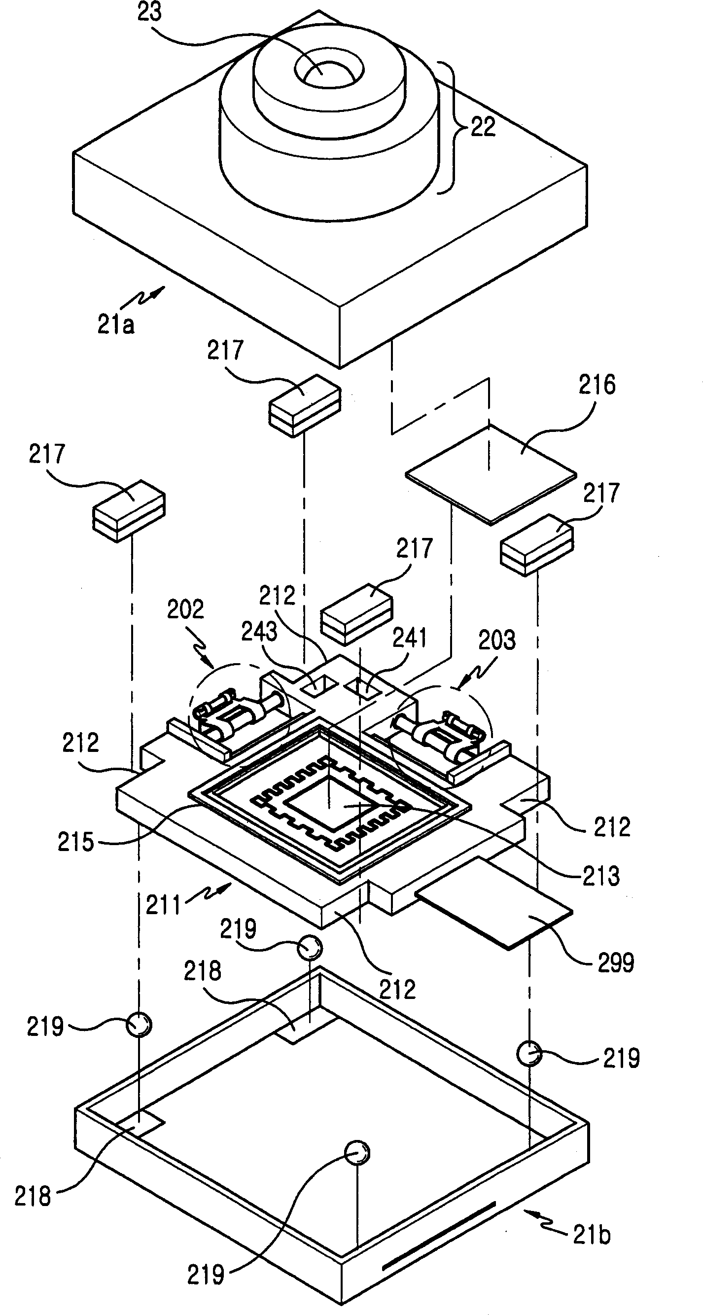 Optical image stabilizer for camera lens assembly