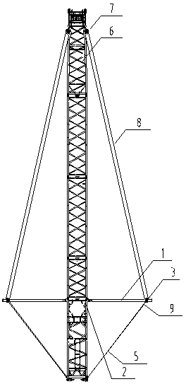 Method and device for improving lateral load capacity of arm support, and crane