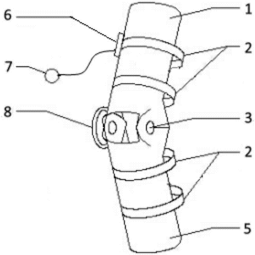 Hemiplegic patient walking training hyperextension prevention method and device