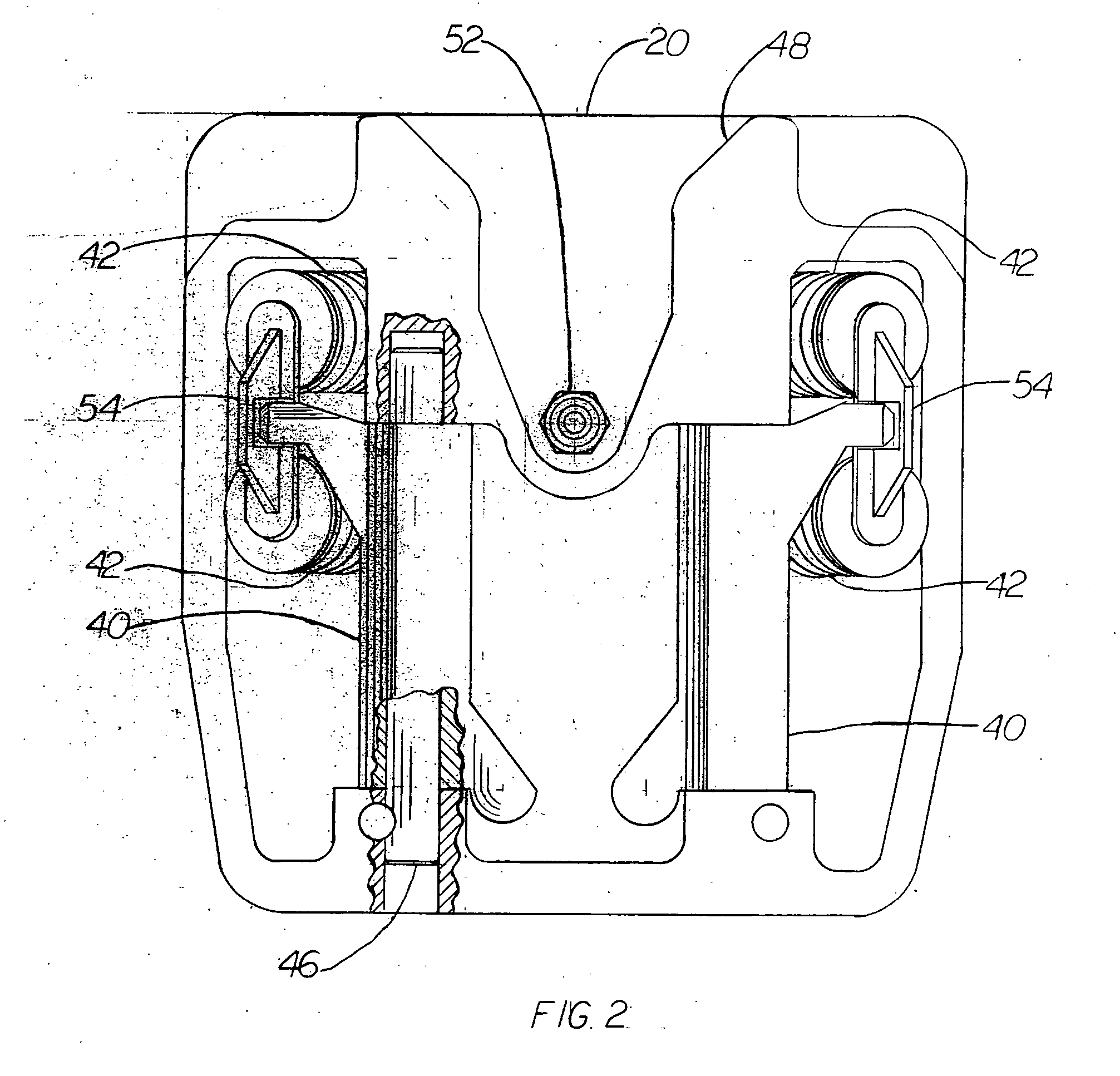 Four valves per cylinder engine head