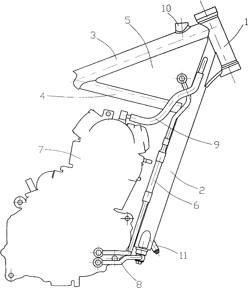 Motorcycle engine oil external circulation system